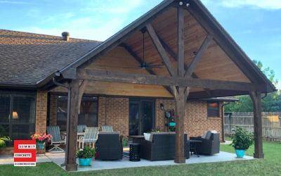 Custom Cedar Patio with Cathedral Ceiling – Summer 2020